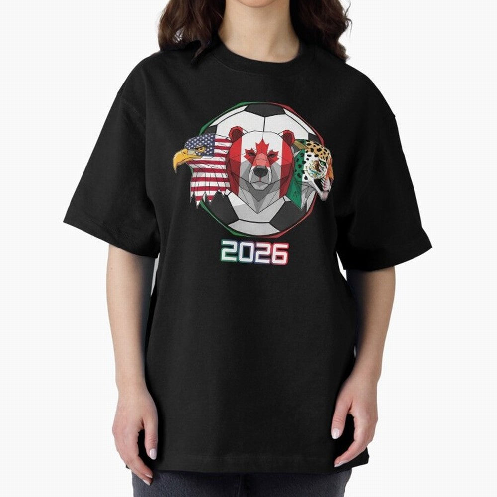 North American Soccer Animals 2026 Classic T-Shirt Turn Football Passion into Global Football Passion for FIFA World Cup 2026, Celebrating Messi, Neymar and Mbappe, Netherlands, Football Festival Excitement, Trophy Ambitions, Country Rivalries and