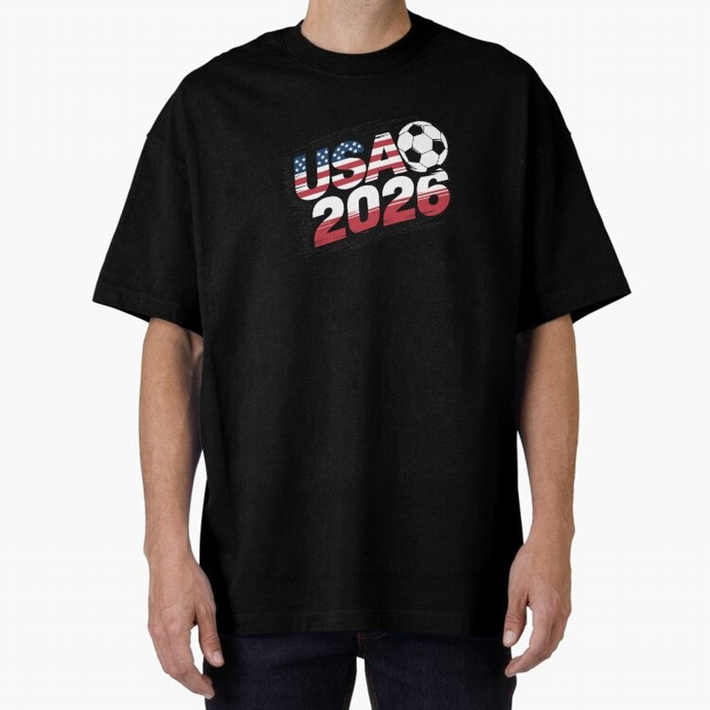 USA 2026 Soccer Classic T-Shirt Feel the Trophy Chase of Global Football Passion for FIFA World Cup 2026 Group Stage, Inspired by CR7, England and Germany, Vintage Soccer Flavor, Modern Football Stars, National Flags and Final Night Emotion; Great
