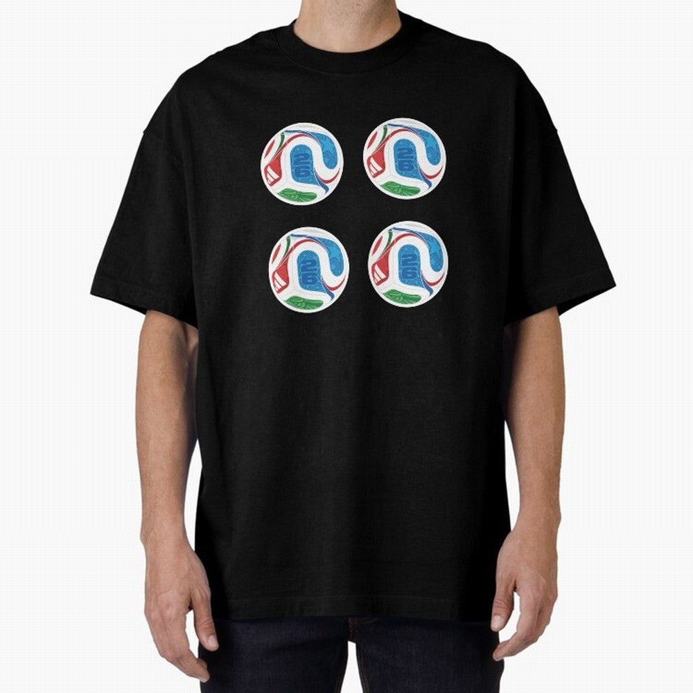 2026 World Soccer Ball Sticker Pack (4 pcs) Classic T-Shirt Bring Global Tournament Vibes to FIFA World Cup 2026 Group Stage for Fans of Neymar, Haaland and Cristiano Ronaldo and Spain, Bringing Global Supporter Spirit, Legendary Goals, National
