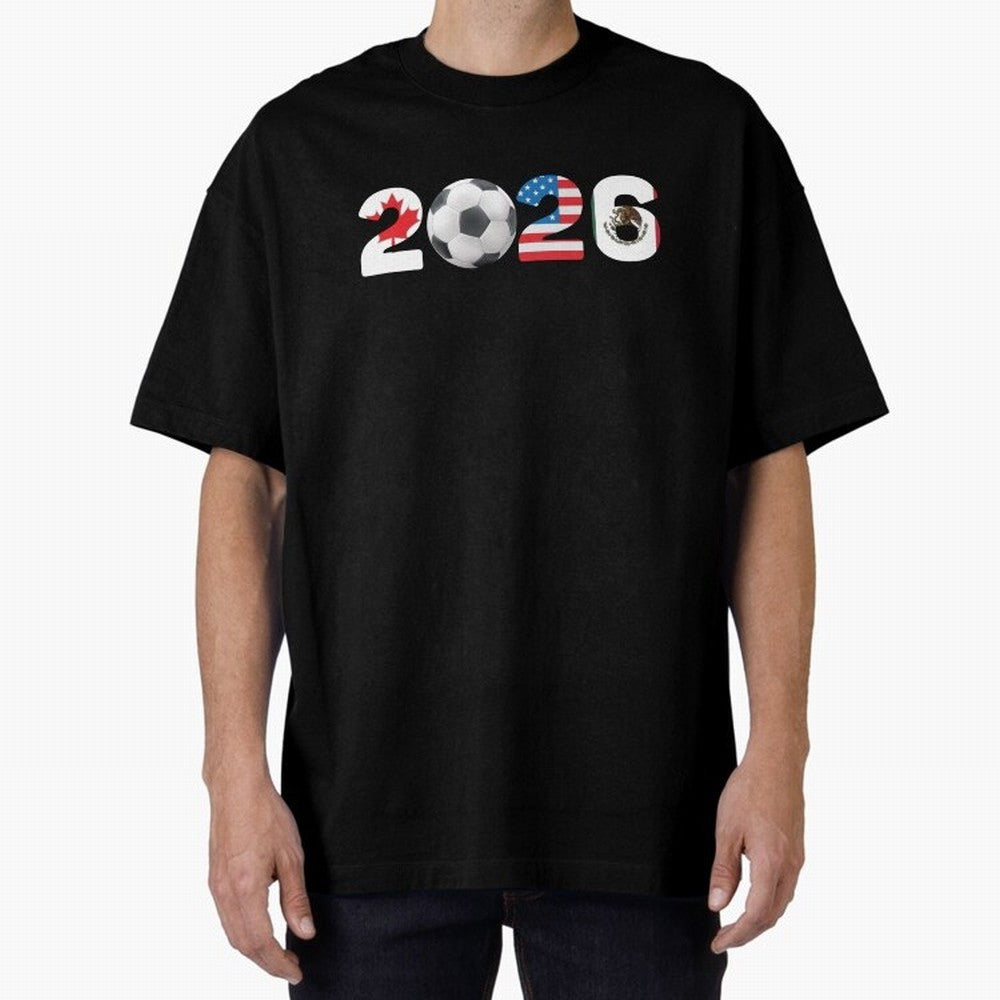 2026 North America Football Massive Event Soccer Ball Classic T-Shirt Share Global Football Passion for FIFA World Cup 2026, Featuring Mbappe, Portugal, Spain and Germany, Supporter Pride, Iconic Celebrations, Legendary Names and Global Match Day
