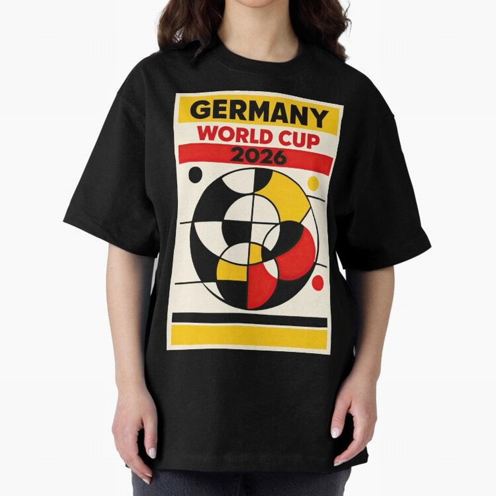 Elegant and Geometrical Germany World Cup 2026 Poster Classic T-Shirt Celebrate Golden Goal Energy in the FIFA World Cup 2026 Journey through Haaland and Mbappe Highlights, England and Germany Pride, Championship Spirit, Famous Goals, Roaring