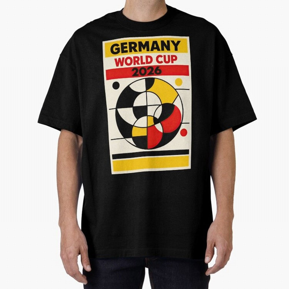 Elegant and Geometrical Germany World Cup 2026 Poster Classic T-Shirt Celebrate Golden Goal Energy in the FIFA World Cup 2026 Journey through Haaland and Mbappe Highlights, England and Germany Pride, Championship Spirit, Famous Goals, Roaring