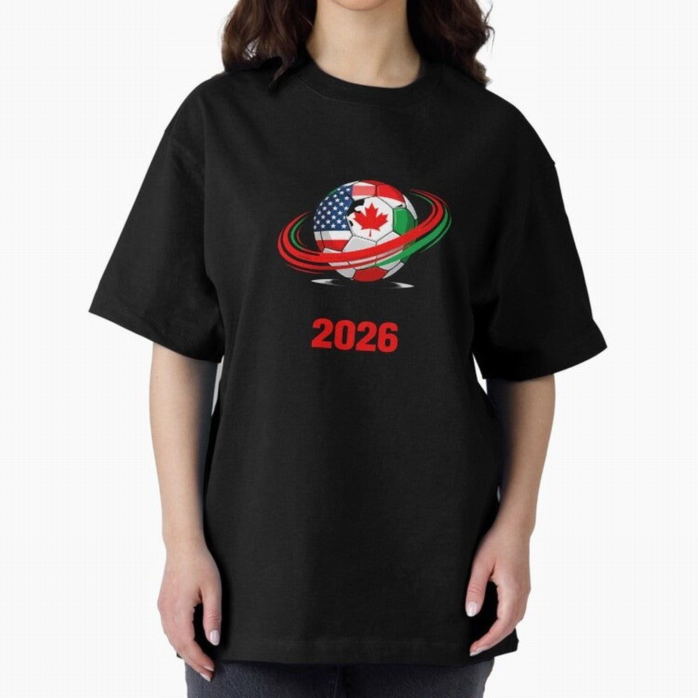World Cup 2026, Soccer Ball, USA Canada Mexico Football Classic T-Shirt Feel Match Day Hype around FIFA World Cup 2026 Group Stage, Cristiano Ronaldo, England and Germany, Stadium Memories, Football Loyalty, International Chants and Championship