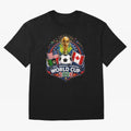 World Cup 2026 Sticker ¨C USA Mexico Canada Football Trophy Design Classic T-Shirt Celebrate National Team Dreams in Global Football Passion for FIFA World Cup 2026 Group Stage, with Neymar, England and Germany, Match Day Excitement, Supporter
