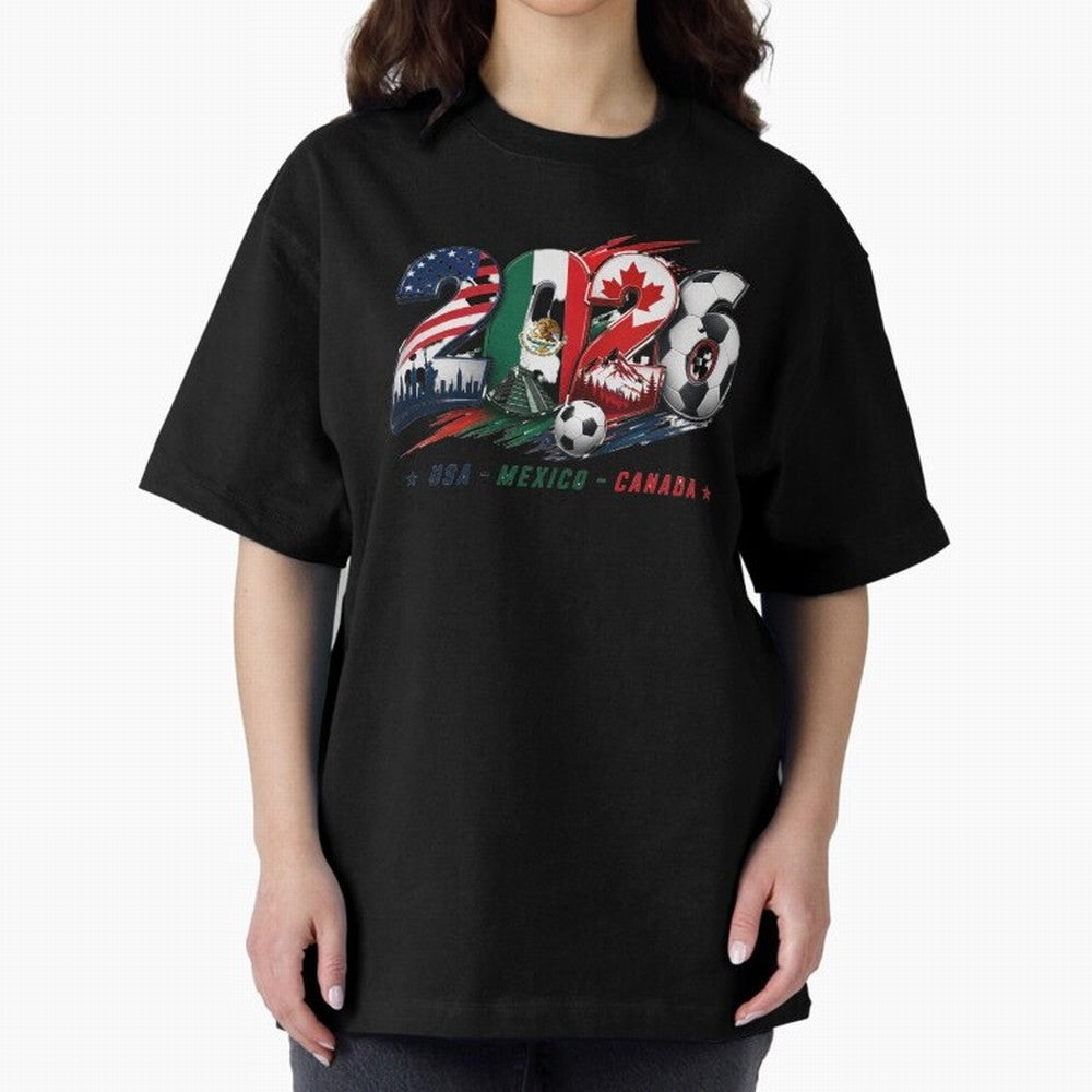 United by Football 2026 North America Soccer Design Classic T-Shirt Elevate the FIFA World Cup 2026 Journey through Mbappe and Neymar Highlights, England Pride, Global Supporter Spirit, Legendary Goals, National Colors and Tournament Celebration;