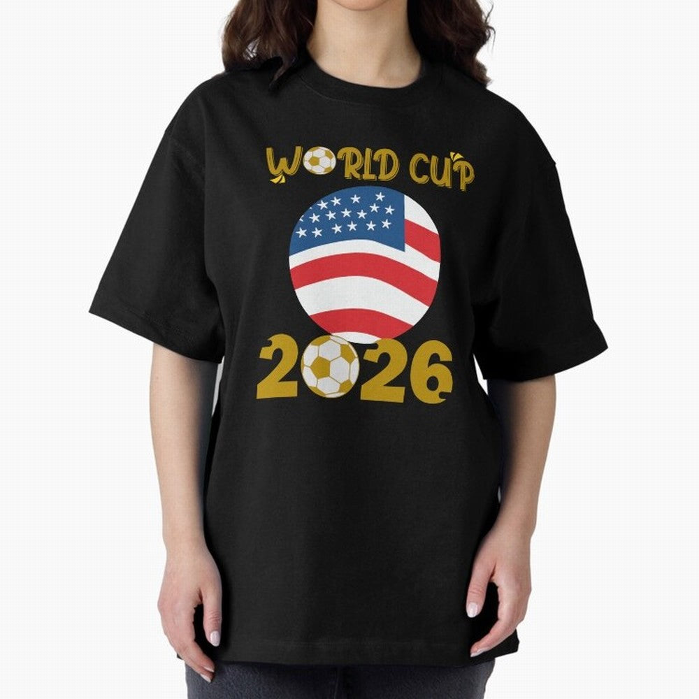 World Cup 2026 USA Soccer Design ¨C Football Fan Graphic T-Shirt Classic T-Shirt Honor the Beautiful Game during FIFA World Cup 2026 Group Stage Capturing Cristiano Ronaldo, Argentina and Brazil Energy, Soccer Culture, Superstar Moments, National
