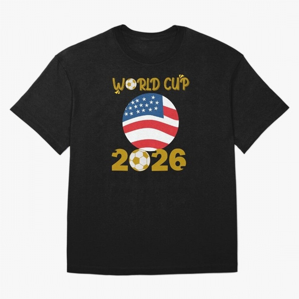 World Cup 2026 USA Soccer Design ¨C Football Fan Graphic T-Shirt Classic T-Shirt Honor the Beautiful Game during FIFA World Cup 2026 Group Stage Capturing Cristiano Ronaldo, Argentina and Brazil Energy, Soccer Culture, Superstar Moments, National