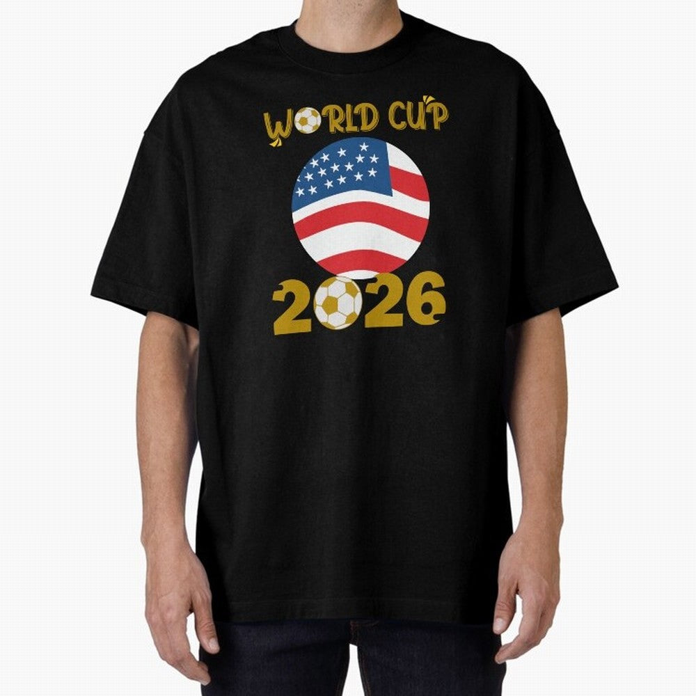 World Cup 2026 USA Soccer Design ¨C Football Fan Graphic T-Shirt Classic T-Shirt Honor the Beautiful Game during FIFA World Cup 2026 Group Stage Capturing Cristiano Ronaldo, Argentina and Brazil Energy, Soccer Culture, Superstar Moments, National