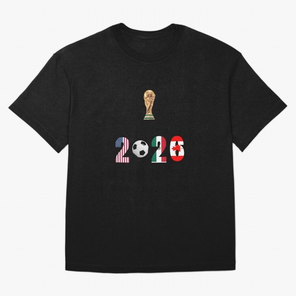 FIFA WORLD CUP Classic T-Shirt Honor FIFA World Cup 2026 Group Stage for Fans of Messi, CR7 and Mbappe and Spain, Bringing Supporter Pride, Iconic Celebrations, Legendary Names and Global Match Day Energy; Perfect for Fans, Collectors, Family