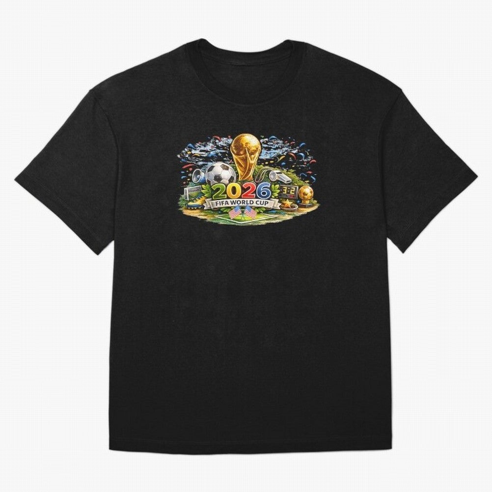 FIFA World Cup 2026, USA Support Gift Classic T-Shirt Show Your Tournament Heart for Global Football Passion for FIFA World Cup 2026 USA Canada Mexico, Inspired by CR7 and Messi, England and Germany, Game Day Rituals, Football Legends, Country