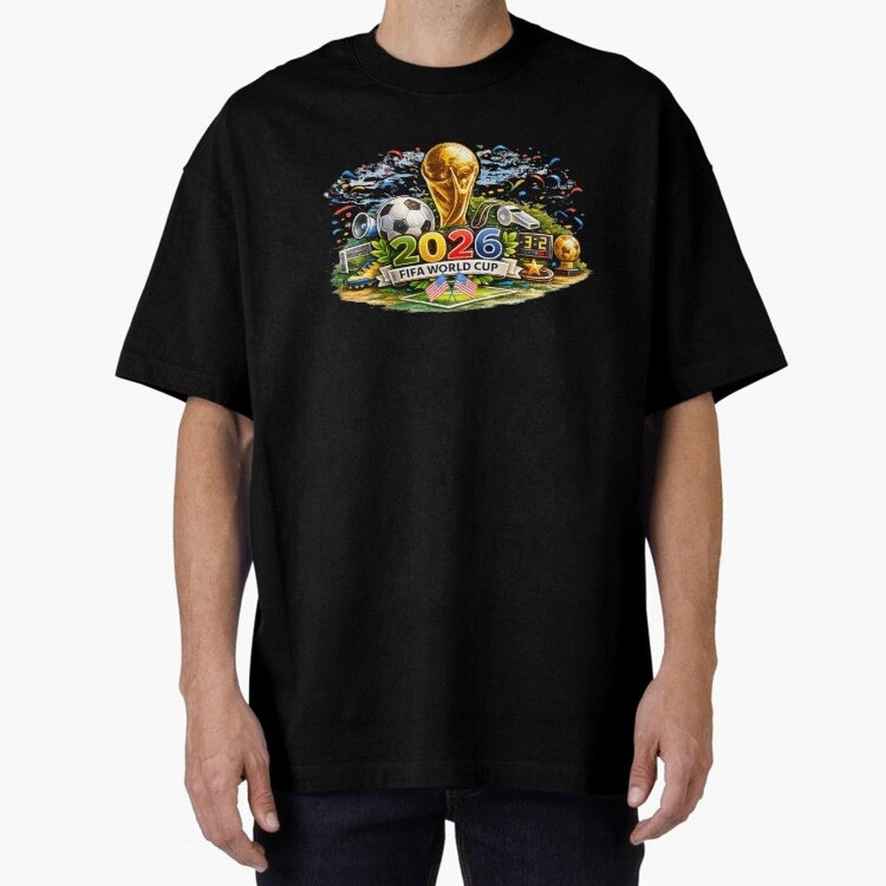 FIFA World Cup 2026, USA Support Gift Classic T-Shirt Show Your Tournament Heart for Global Football Passion for FIFA World Cup 2026 USA Canada Mexico, Inspired by CR7 and Messi, England and Germany, Game Day Rituals, Football Legends, Country
