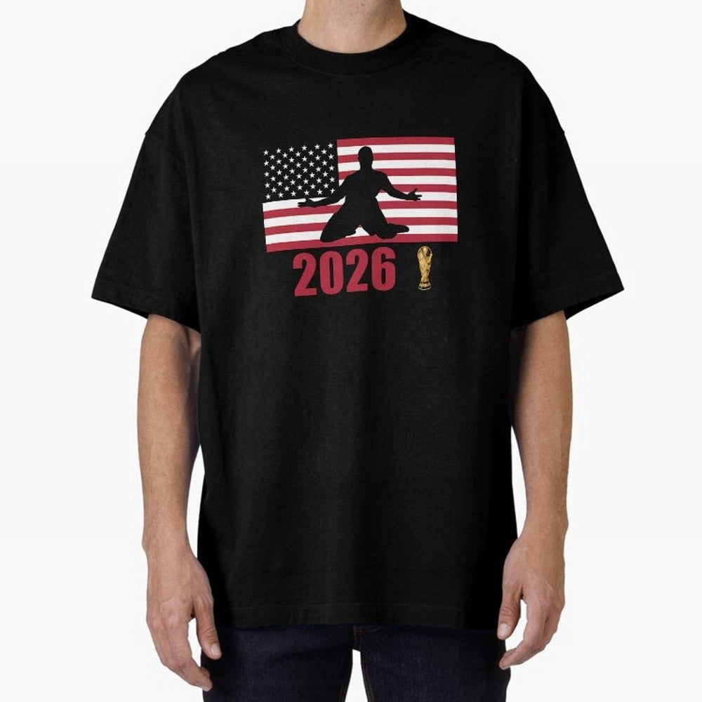 USA World Cup 2026 T-Shirt_84815866 Classic T-Shirt Bring Global Tournament Vibes to Global Football Passion for FIFA World Cup 2026 Group Stage, Celebrating Messi and Cristiano Ronaldo, Portugal, Football Festival Excitement, Trophy Ambitions,