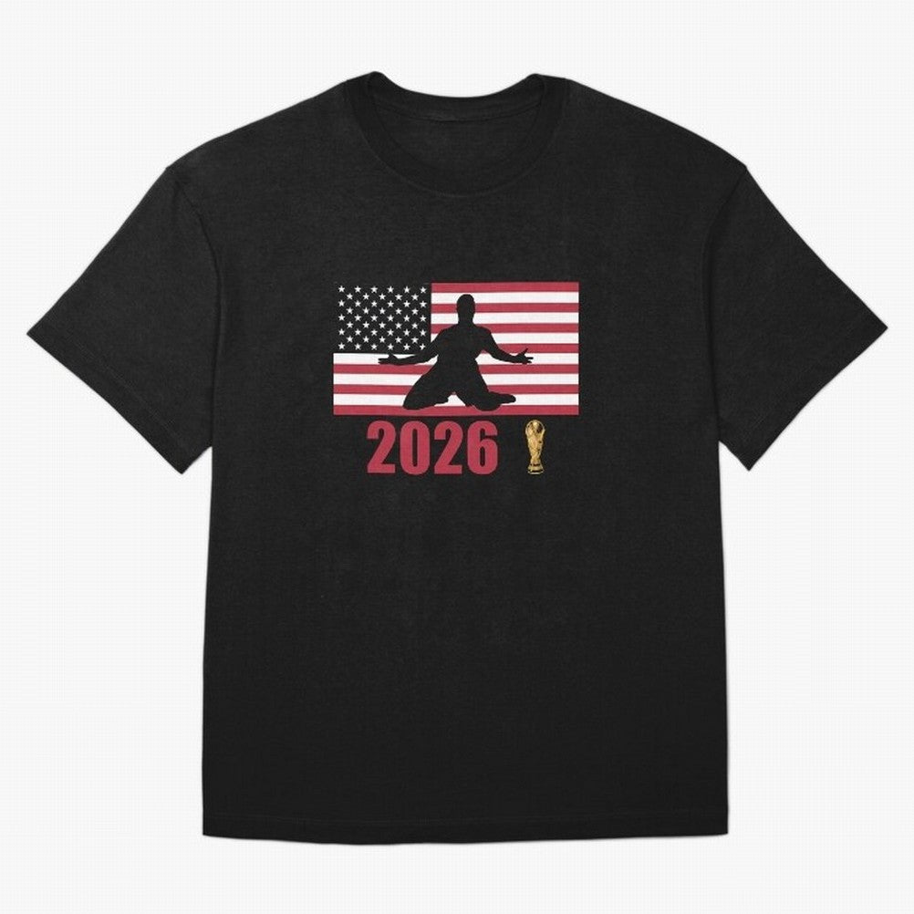 USA World Cup 2026 T-Shirt_84815866 Classic T-Shirt Bring Global Tournament Vibes to Global Football Passion for FIFA World Cup 2026 Group Stage, Celebrating Messi and Cristiano Ronaldo, Portugal, Football Festival Excitement, Trophy Ambitions,