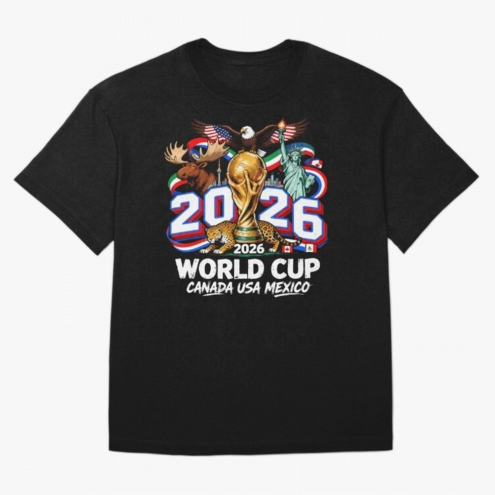 World Cup 2026 Soccer Fan USA Canada Mexico Classic T-Shirt Experience FIFA World Cup 2026 Featuring Haaland and Mbappe, Argentina, France and Brazil Energy, Goal Celebration Energy, Supporter Heritage, Football Icons and Worldwide Tournament Joy;