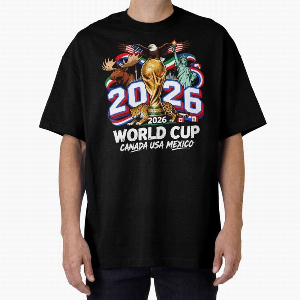 World Cup 2026 Soccer Fan USA Canada Mexico Classic T-Shirt Experience FIFA World Cup 2026 Featuring Haaland and Mbappe, Argentina, France and Brazil Energy, Goal Celebration Energy, Supporter Heritage, Football Icons and Worldwide Tournament Joy;