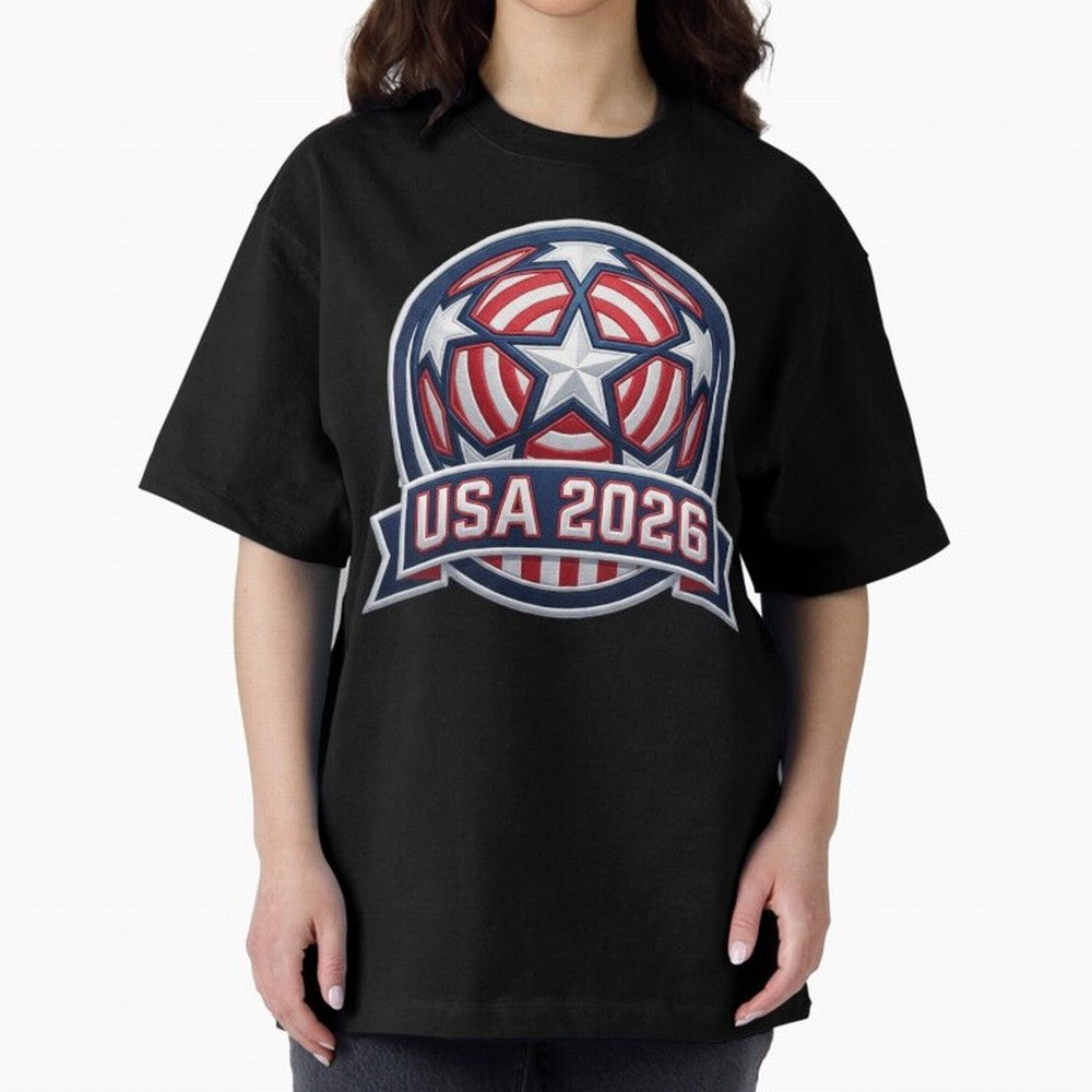 USA 2026 World Cup T-Shirt - Star Spangled Soccer Design - American Host Fan Tee Classic T-Shirt Show Fan Pride Across Match Day Hype around FIFA World Cup 2026 USA Canada Mexico, Cristiano Ronaldo, Haaland and CR7, Portugal, Supporter Pride,