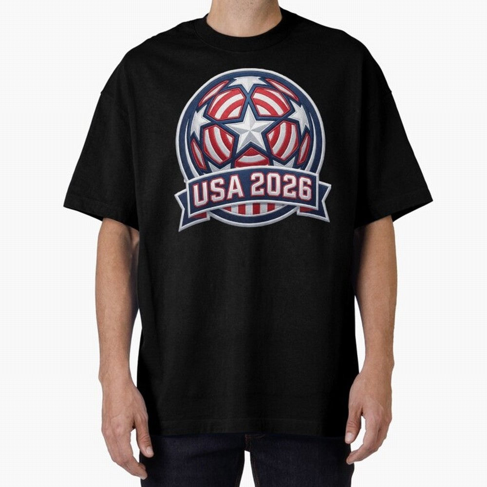 USA 2026 World Cup T-Shirt - Star Spangled Soccer Design - American Host Fan Tee Classic T-Shirt Show Fan Pride Across Match Day Hype around FIFA World Cup 2026 USA Canada Mexico, Cristiano Ronaldo, Haaland and CR7, Portugal, Supporter Pride,