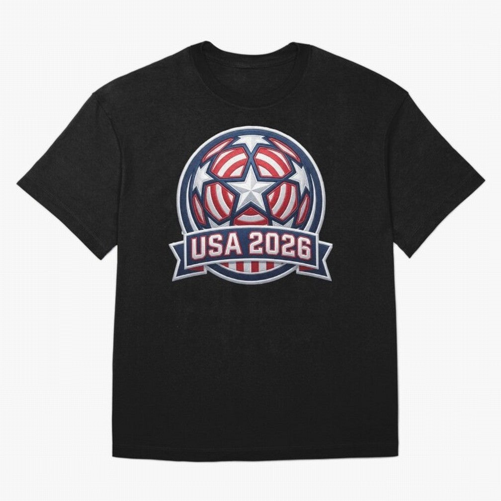 USA 2026 World Cup T-Shirt - Star Spangled Soccer Design - American Host Fan Tee Classic T-Shirt Show Fan Pride Across Match Day Hype around FIFA World Cup 2026 USA Canada Mexico, Cristiano Ronaldo, Haaland and CR7, Portugal, Supporter Pride,