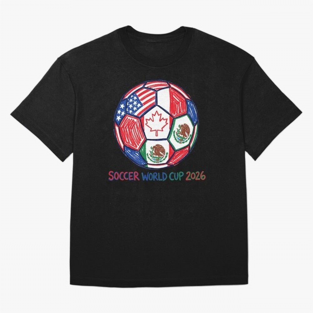 soccer world cup 2026 Classic T-Shirt Join the FIFA World Cup 2026 Journey through Messi, Neymar and Mbappe Highlights, Brazil Pride, Classic Soccer Heritage, Championship Pressure, Fan Loyalty and International Pride; Perfect for People Who Love