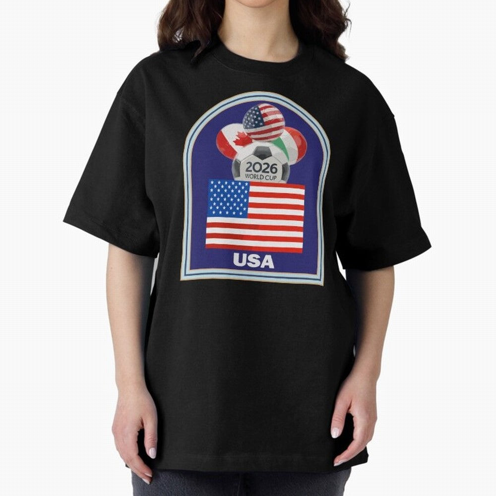USA 2026 Soccer T-shirt Classic T-Shirt Bring Retro Soccer Energy to Global Football Passion for FIFA World Cup 2026 Group Stage, Inspired by Mbappe, Spain and Netherlands, Soccer Culture, Superstar Moments, National Team Dreams and Competitive