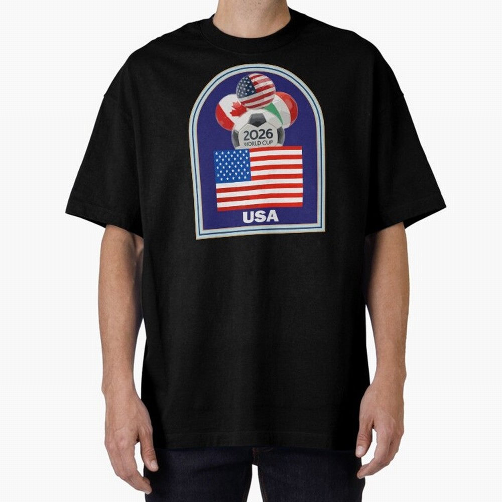 USA 2026 Soccer T-shirt Classic T-Shirt Bring Retro Soccer Energy to Global Football Passion for FIFA World Cup 2026 Group Stage, Inspired by Mbappe, Spain and Netherlands, Soccer Culture, Superstar Moments, National Team Dreams and Competitive