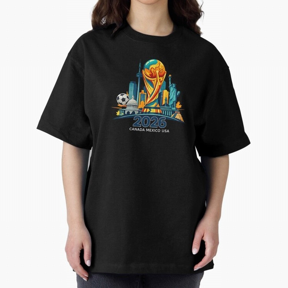 World Football Spirit 2026 - Global Football Championship - USA Canada Mexico Soccer Fan Classic T-Shirt Remember Iconic Moments from the FIFA World Cup 2026 Group Stage Journey through Cristiano Ronaldo, Haaland and CR7 Highlights, Brazil Pride,