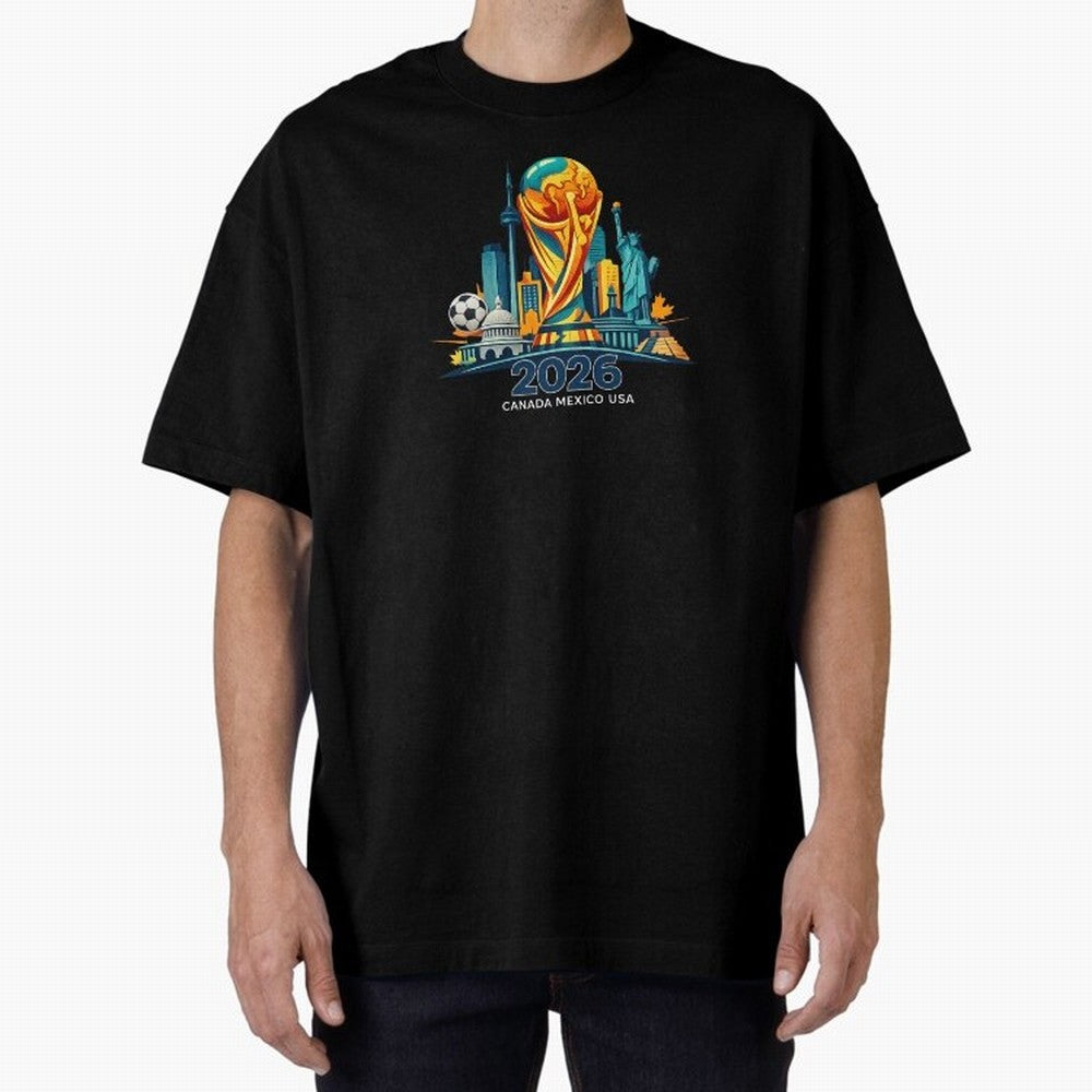 World Football Spirit 2026 - Global Football Championship - USA Canada Mexico Soccer Fan Classic T-Shirt Remember Iconic Moments from the FIFA World Cup 2026 Group Stage Journey through Cristiano Ronaldo, Haaland and CR7 Highlights, Brazil Pride,