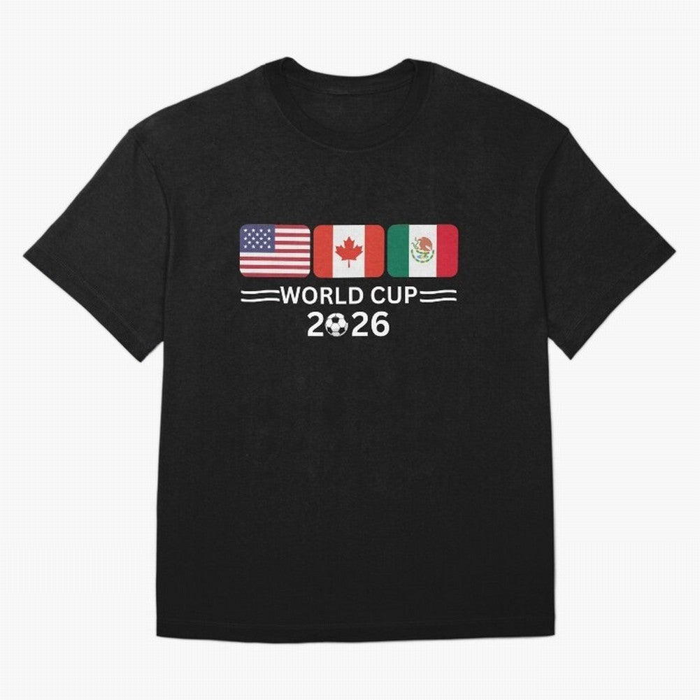 Football World Cup 2026 USA Canada Mexico Soccer & Football Fan Classic T-Shirt Celebrate Fan Culture around FIFA World Cup 2026 for Fans of Haaland and Mbappe and Argentina, Bringing Tournament Hype, Historic Matchups, Family Viewing Parties and
