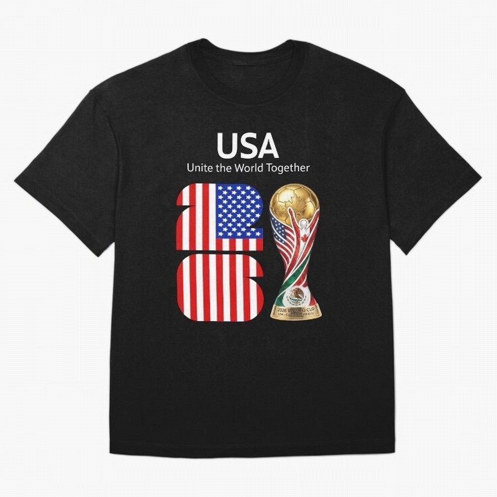World Cup 2026, IMG 021, USA 002 Classic T-Shirt Share the Excitement of the FIFA World Cup 2026 USA Canada Mexico Journey through CR7 Highlights, Argentina and Brazil Pride, Vintage Soccer Flavor, Modern Football Stars, National Flags and Final