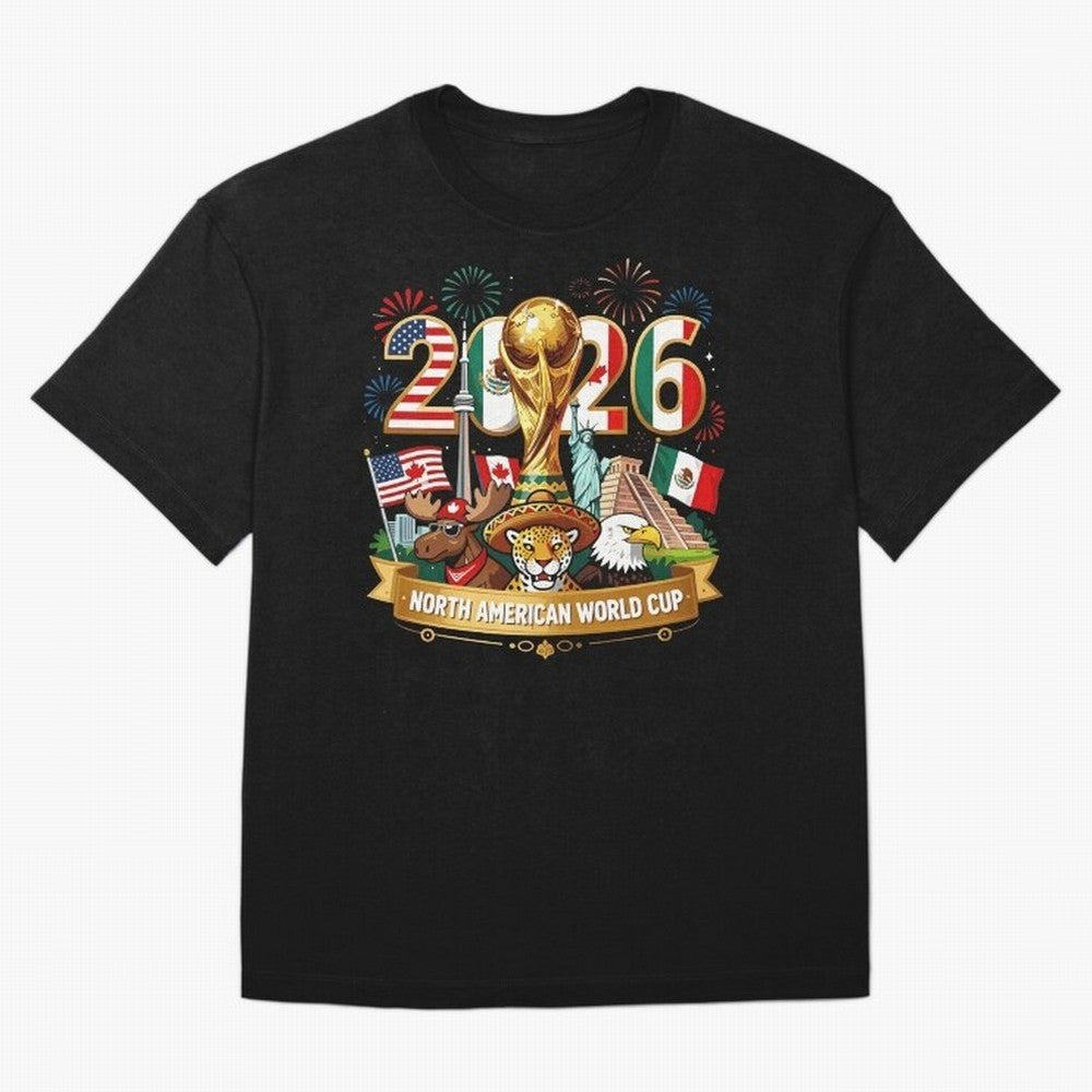 World Cup 2026 North America USA Canada Mexico Soccer Fan Classic T-Shirt Honor Champions and Dreams in FIFA World Cup 2026 Spirit, Connected to Argentina, Messi, Soccer Culture, Superstar Moments, National Team Dreams and Competitive Fire; Built