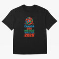 World Cup 2026 USA Canada Mexico ¡ª Retro Soccer Tournament Illustration Classic T-Shirt Carry the Colors and Pride of Global Football Passion for FIFA World Cup 2026 Group Stage, Centered on Messi, CR7 and Mbappe, Argentina, Vintage Soccer Flavor,