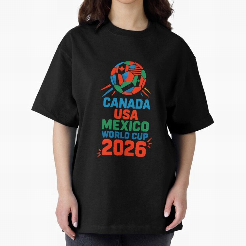World Cup 2026 USA Canada Mexico ¡ª Retro Soccer Tournament Illustration Classic T-Shirt Carry the Colors and Pride of Global Football Passion for FIFA World Cup 2026 Group Stage, Centered on Messi, CR7 and Mbappe, Argentina, Vintage Soccer Flavor,