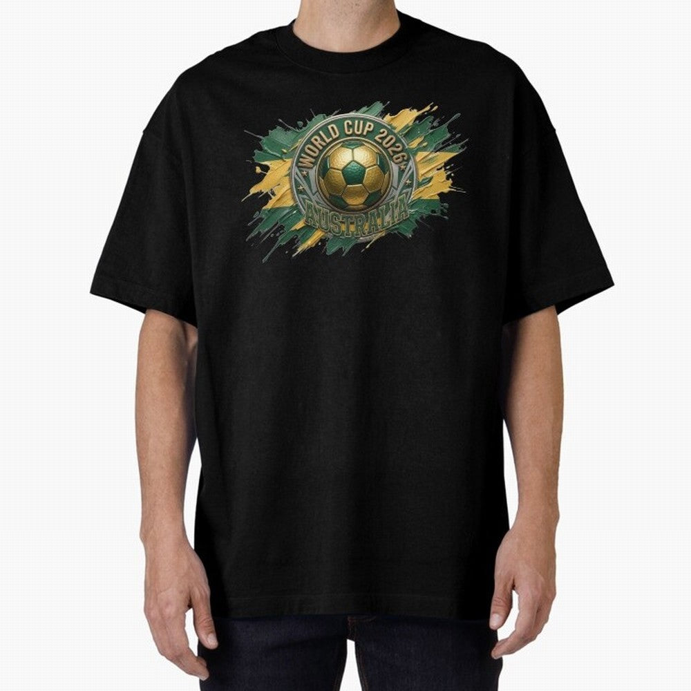 World Cup 2026 Australia Soccer Ball Paint Splash Classic T-Shirt Turn Every Weekend Toward FIFA World Cup 2026 Group Stage Celebrating Messi, England and Germany Energy, Stadium Memories, Football Loyalty, International Chants and Championship