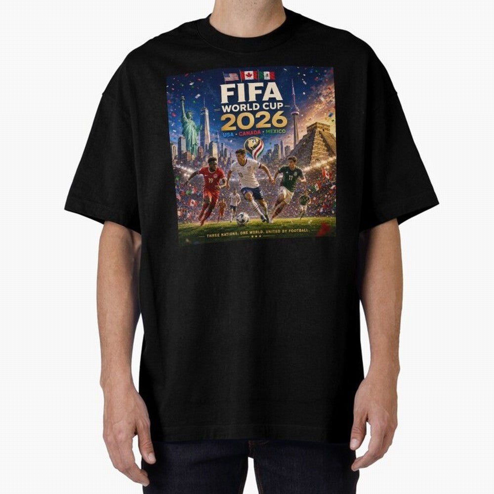 North America Soccer 2026 #football 2026 Classic T-Shirt Show Love for Legendary Goals in FIFA World Cup 2026 USA Canada Mexico for Fans of Haaland and Mbappe and Portugal, Spain and Germany, Bringing Sports Nostalgia, International Competition,