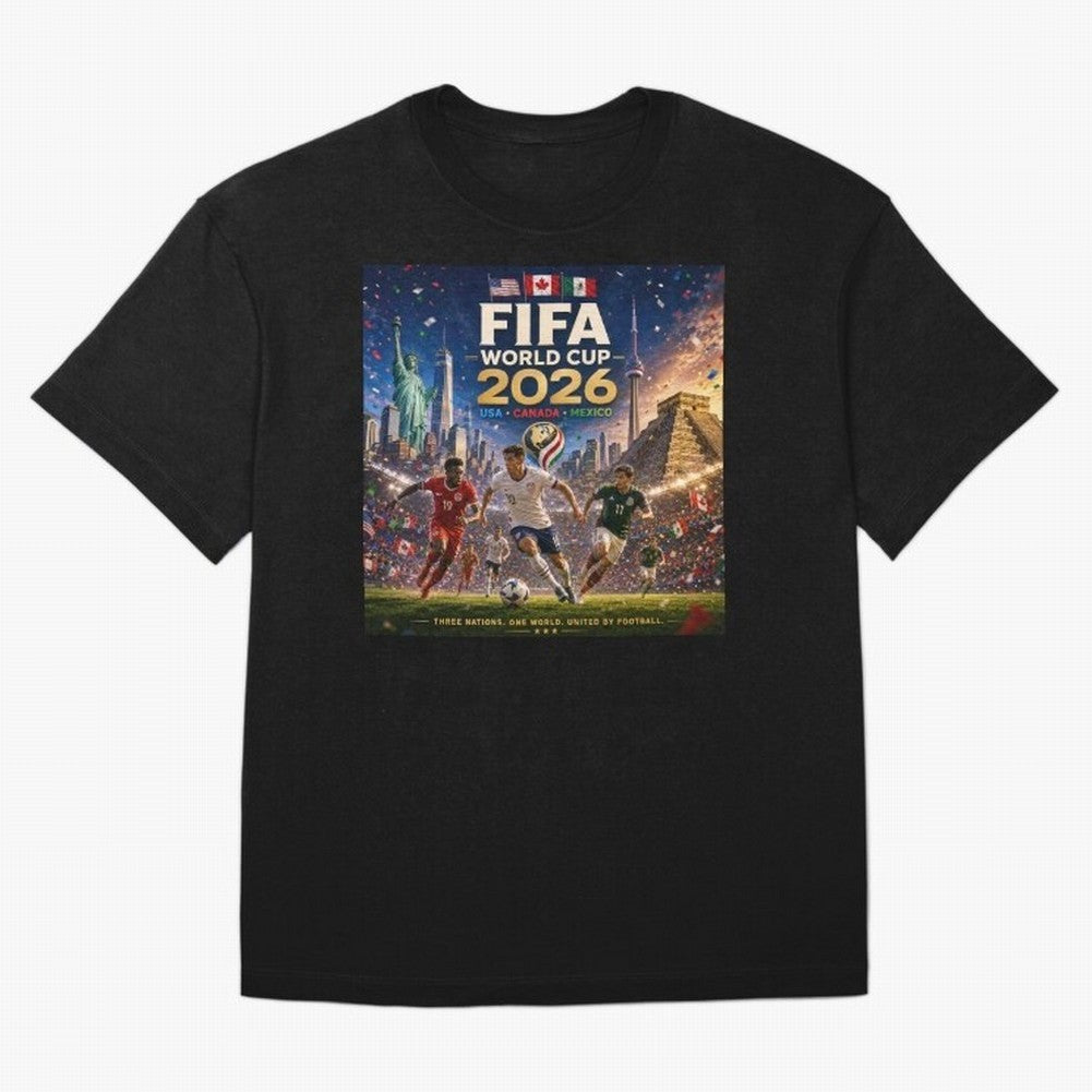 North America Soccer 2026 #football 2026 Classic T-Shirt Show Love for Legendary Goals in FIFA World Cup 2026 USA Canada Mexico for Fans of Haaland and Mbappe and Portugal, Spain and Germany, Bringing Sports Nostalgia, International Competition,