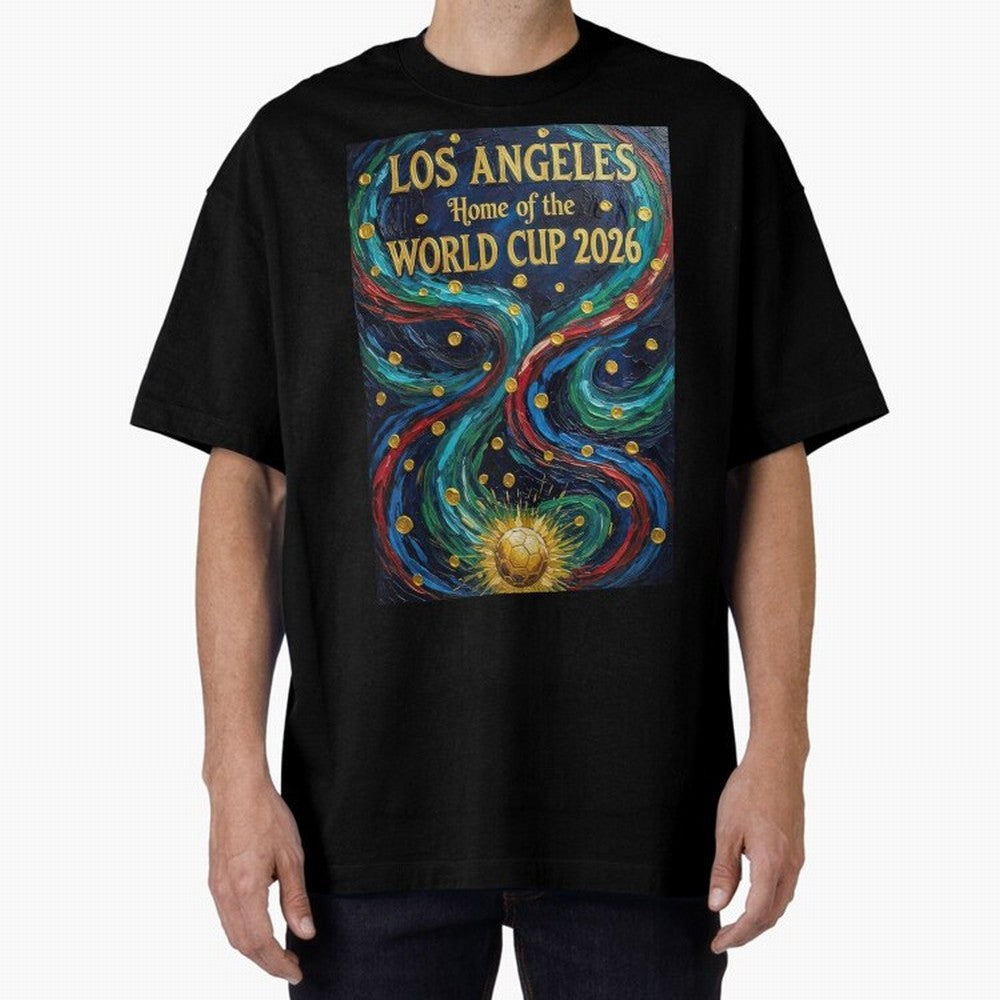 Los Angeles Home of the World Cup 2026 Soccer Fan ¡ª Moody Jewel Art Print Classic T-Shirt Celebrate Unforgettable Nights in Match Day Hype around FIFA World Cup 2026 Group Stage, Cristiano Ronaldo, Haaland and CR7, England, France and Netherlands,