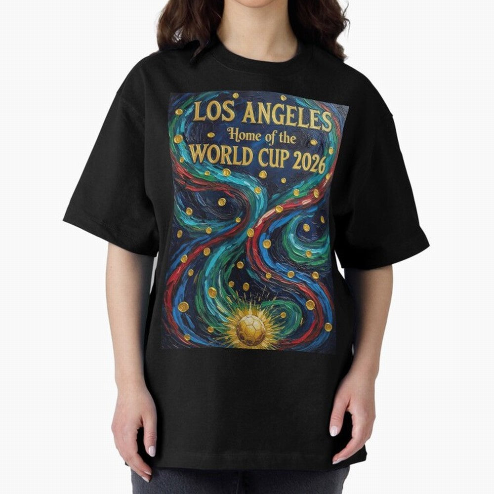 Los Angeles Home of the World Cup 2026 Soccer Fan ¡ª Moody Jewel Art Print Classic T-Shirt Celebrate Unforgettable Nights in Match Day Hype around FIFA World Cup 2026 Group Stage, Cristiano Ronaldo, Haaland and CR7, England, France and Netherlands,