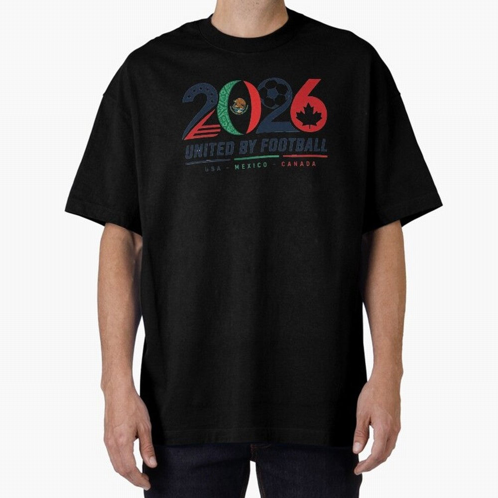 United by Football 2026 Soccer Design Classic T-Shirt Bring Supporter Culture to FIFA World Cup 2026 for Fans of Messi, CR7 and Mbappe and England, France and Netherlands, Bringing Vintage Soccer Flavor, Modern Football Stars, National Flags and