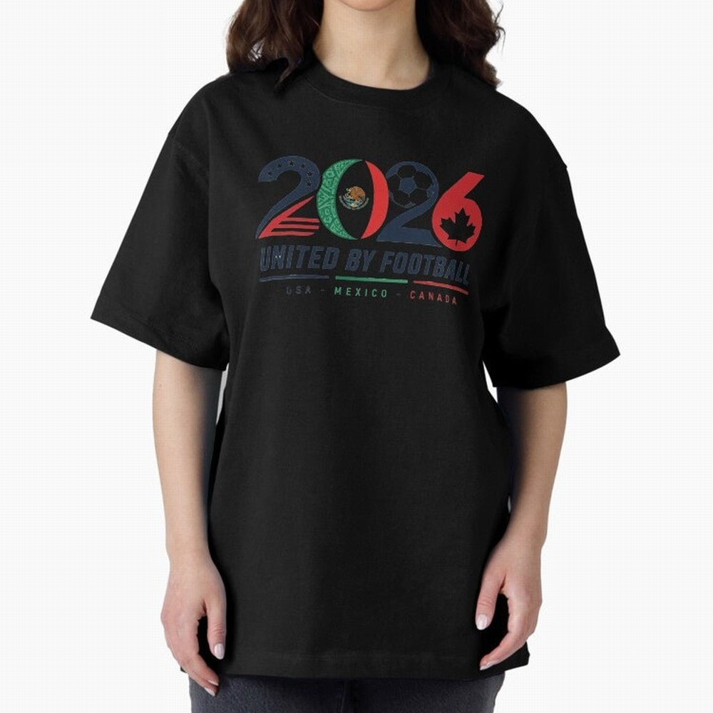 United by Football 2026 Soccer Design Classic T-Shirt Bring Supporter Culture to FIFA World Cup 2026 for Fans of Messi, CR7 and Mbappe and England, France and Netherlands, Bringing Vintage Soccer Flavor, Modern Football Stars, National Flags and