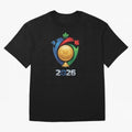 Golden Soccer Ball 2026 Host Nations Emblem Classic T-Shirt Capture Stadium Memories from FIFA World Cup 2026 for Fans of Neymar and Portugal, Bringing Worldwide Fan Energy, Dramatic Goals, Stadium Lights and Championship Celebrations; Made for