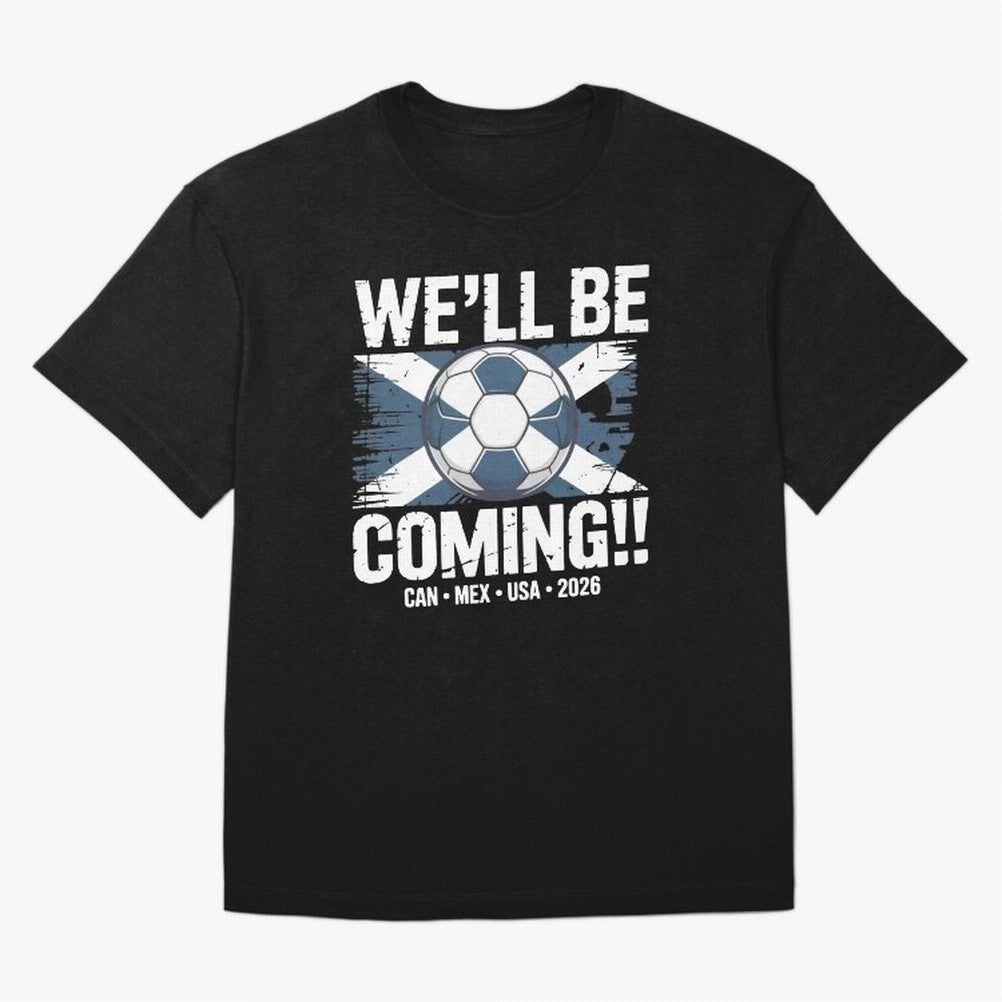 Scotland 2026 Football Qualification National Pride Classic T-Shirt Show Your Love for Match Day Hype around FIFA World Cup 2026 Group Stage, Mbappe and Neymar, Brazil, Match Day Excitement, Supporter Culture, Golden Goals and Global Football