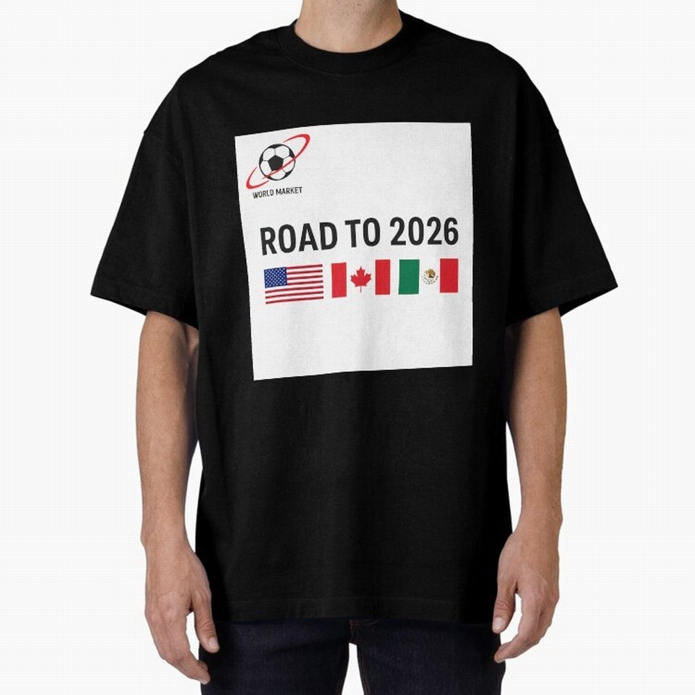Road to World Cup 2026 Football Journey Classic T-Shirt Celebrate the Road through FIFA World Cup 2026 Group Stage for Fans of Messi, CR7 and Mbappe and Brazil, Bringing Champion Mindset, Group Stage Buzz, Knockout Tension and Passionate Fan