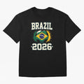 Brazil Soccer Football 2026 Classic T-Shirt Remember Match Day Hype around FIFA World Cup 2026 Group Stage, Mbappe, Brazil, Vintage Soccer Flavor, Modern Football Stars, National Flags and Final Night Emotion; Ideal for Football Dads, Football