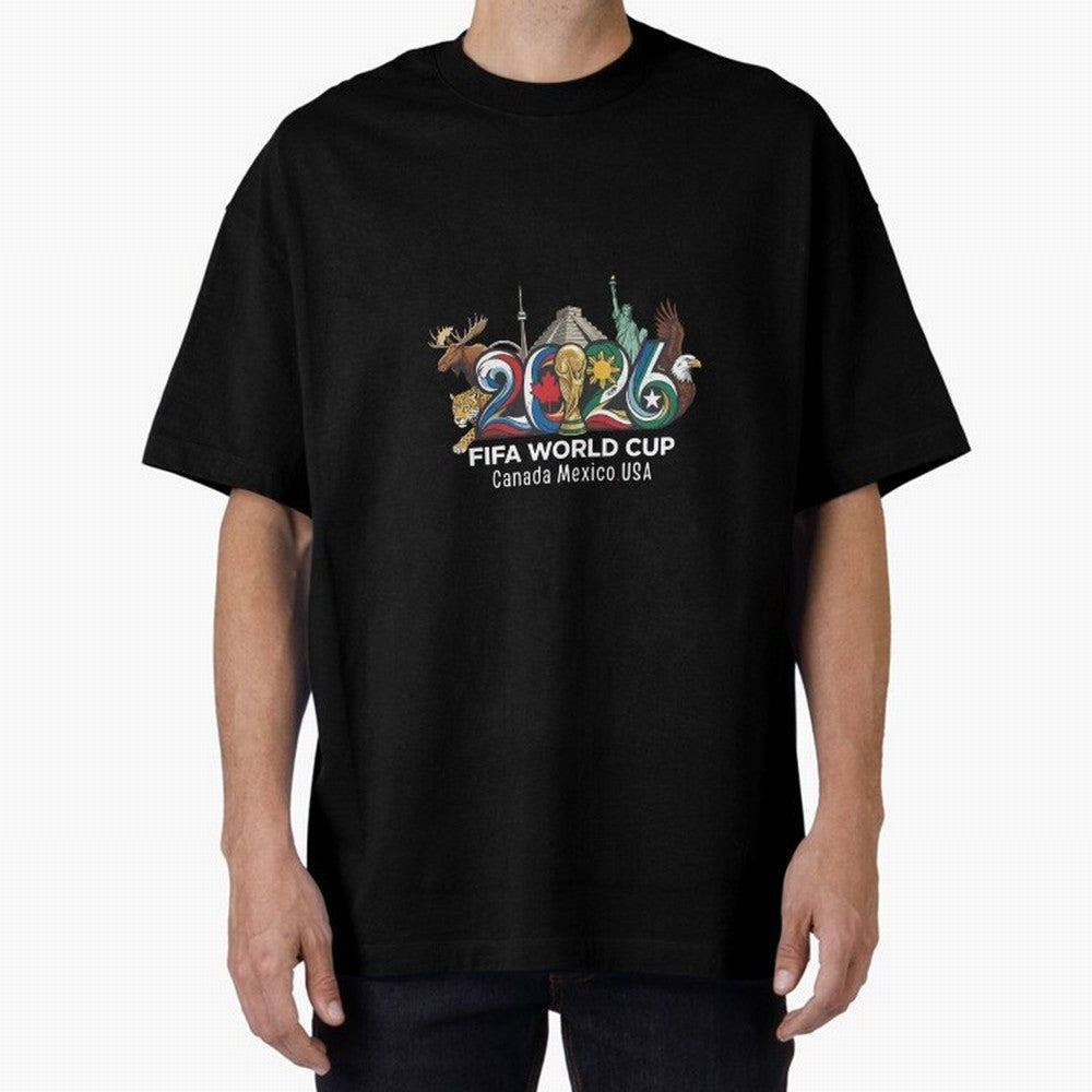 Skyline Landmarks 2026 World Cup Classic T-Shirt Share the Excitement of FIFA World Cup 2026 Group Stage for Fans of Messi, Neymar and Mbappe and Spain, Bringing Classic Soccer Heritage, Championship Pressure, Fan Loyalty and International Pride;