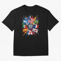 2026 Soccer World Championship Global Flags Paint Splash Sports Fan Graphic Classic T-Shirt Honor the Beautiful Game during Match Day Hype around FIFA World Cup 2026 Group Stage, Messi, Argentina, France and Brazil, Retro Football Energy, Iconic