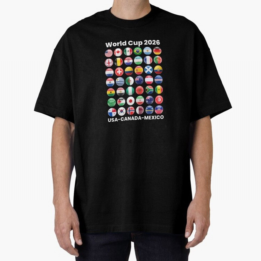 Soccer World Cup 2026 all Country Ball Football Fan Game Day Youth Sports Apparel For Men Women Kids Clothing Classic T-Shirt Celebrate Supporters United by the FIFA World Cup 2026 USA Canada Mexico Journey through CR7 and Messi Highlights, Brazil