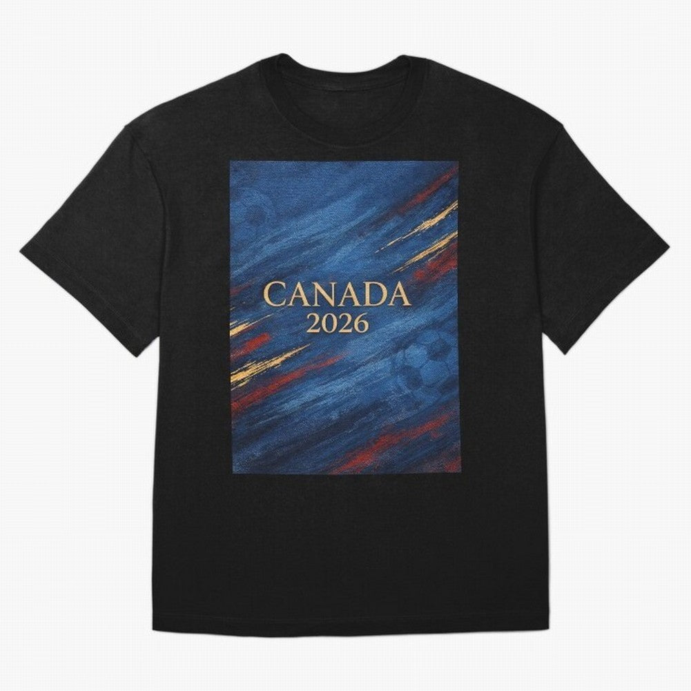 Elegant and Luxury Canada 2026 Soccer Theme Classic T-Shirt Experience the FIFA World Cup 2026 USA Canada Mexico Journey through CR7 Highlights, England Pride, Vintage Soccer Flavor, Modern Football Stars, National Flags and Final Night Emotion;