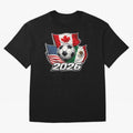 Soccer 2026 USA Canada Mexico ¨C World Football Flags Classic T-Shirt Step into FIFA World Cup 2026 USA Canada Mexico for Fans of Messi and Argentina, Bringing Championship Spirit, Famous Goals, Roaring Crowds and International Football Unity;