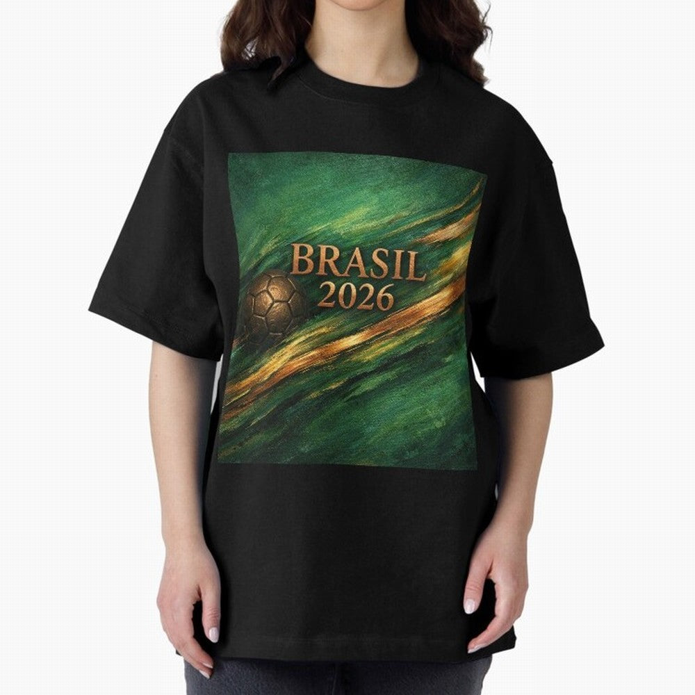 Brasil 2026 Soccer Theme Dark Green Classic T-Shirt Create FIFA World Cup 2026 USA Canada Mexico Made for Mbappe, England and Germany Energy, Championship Spirit, Famous Goals, Roaring Crowds and International Football Unity; Made for Collectors