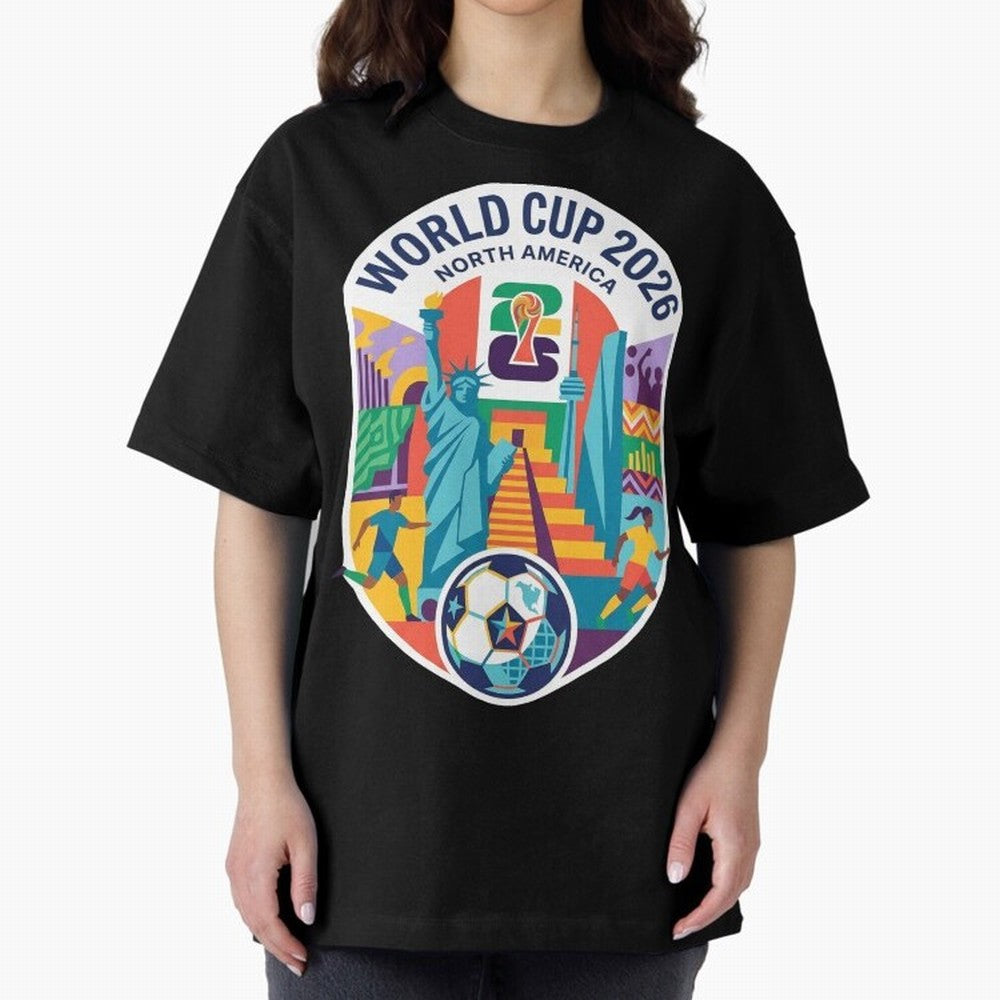 World Cup 2026 North America Soccer Tournament Colorful Emblem Classic T-Shirt Make the Season About the FIFA World Cup 2026 Group Stage Journey through Mbappe and Neymar Highlights, England and Germany Pride, Football History, Final Match Energy,